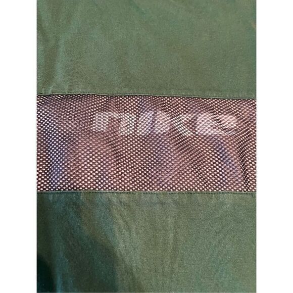 Vintage Nike Tee Mesh Overlay Green XL Gray Tag - Picture 2 of 6